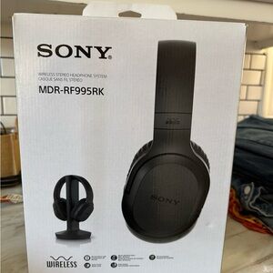 Sony Black Wireless Headphones